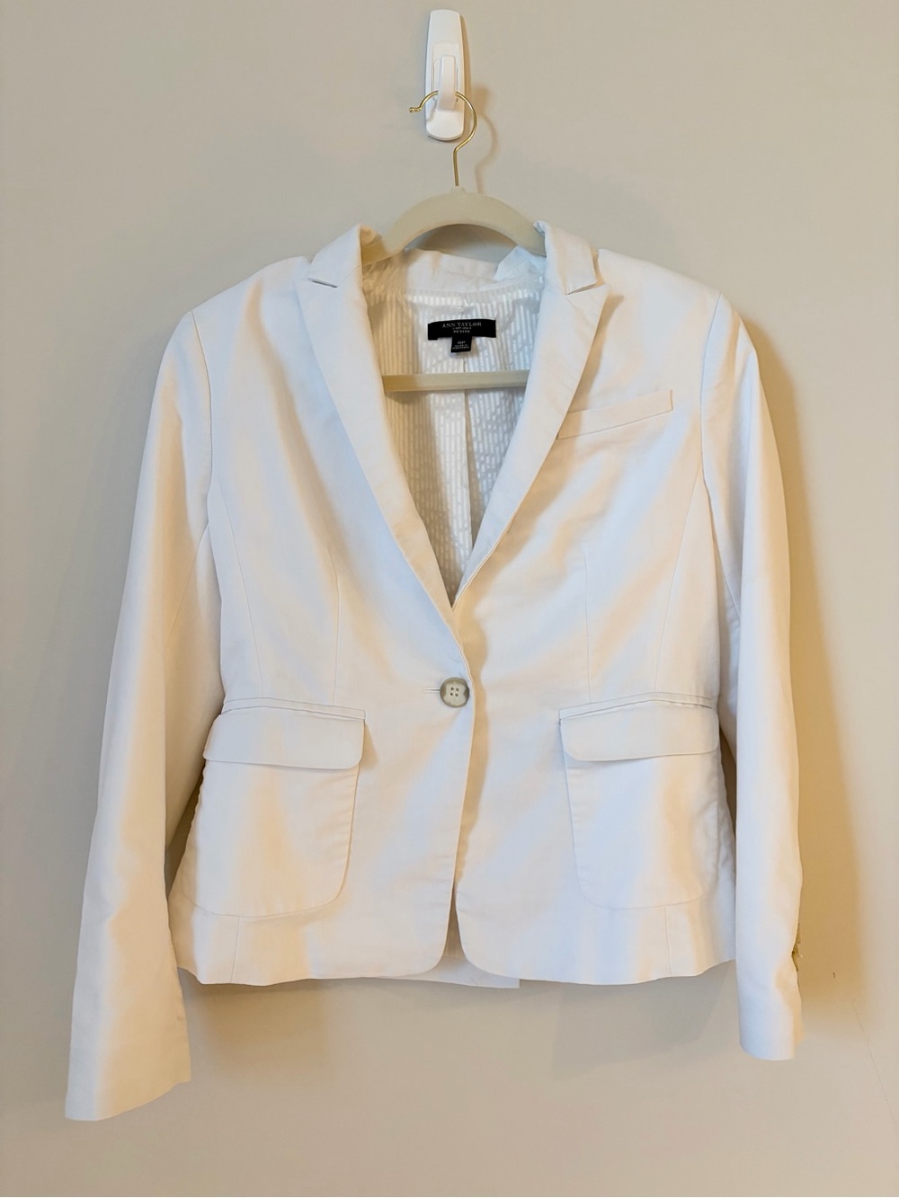 Ann Taylor Cotton Linen Blend Blazer